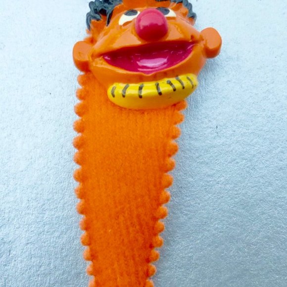 Ernie Sesame Street Hair Clips Orange Rare Fabric main image 3